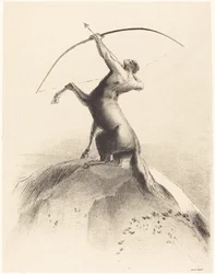 Centaur Aiming at the Clouds