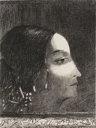 Dramatic and Grandiose with Her Face like that of a Druid Priestess