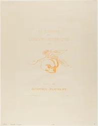 Frontispiece/Title Plate for the Tentation de St. Antoine
