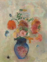 Large Vase with Flowers. Around 1912