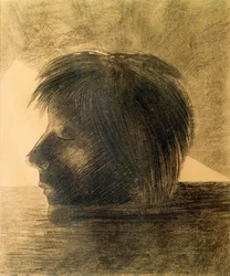 Head of Orpheus on the Water or The Mystic