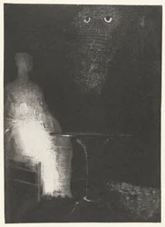 I Look Down on the Vague Shapes of a Human Figure (The Haunted House)