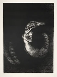 The Temptation of Saint Anthony First Series: It Is a Skull Wreathed with Roses..., 1888