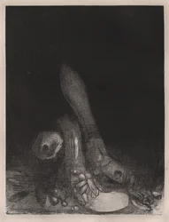 The Temptation of St. Anthony: Flowers Fall and the Head of a Python Appears