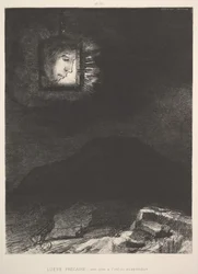 The vague glimmer of a head suspended in space, 1891