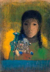 Woman with Wildflowers