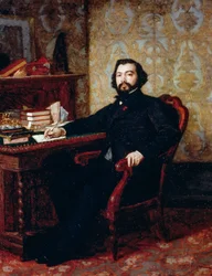 Portrait of Lawyer Aristide Minelli, by Odoardo Borrani