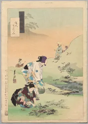 Beauties Harvesting Bracken, from the series Gekkō’s Miscellaney