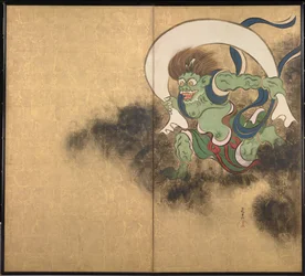 The Wind God (right panel of a two-panel screen)