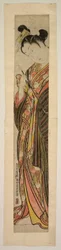A Courtesan Holding a Pipe