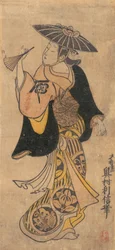 Actor Sanjo Kantaro 1697-1763 as a Woman, ca. 1730