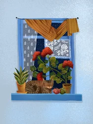 Cozy Cat Window