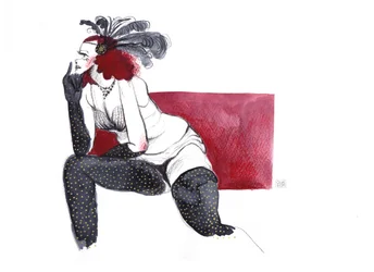Mysterious Flapper Glamour
