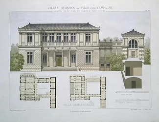 Villa Greco Romaine, engraved by Walter, plate 49 from 