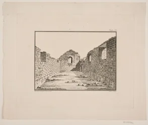 Church Ruin in Greenland. Illustration for W.A. Graah. Expedition to the East Coast of Greenland