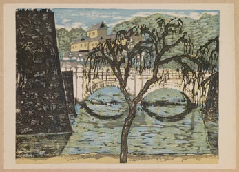 Nijūbashi, from the series “Recollections of Tokyo”