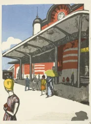 Tokyo Station, from the series "Recollections of Tokyo"