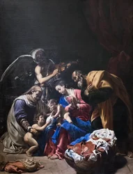 Holy Family with Saint Elizabeth, Saint John the Baptist, and an Angel