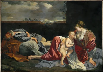 Rest of the Holy Family during the Flight into Egypt