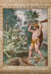 Hercules fighting the Lernaean Hydra (detail)