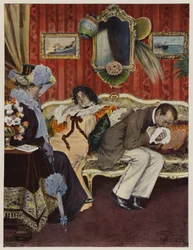 Newlywed Couple on Their Honeymoon, with the Husband Suffering from a Cough