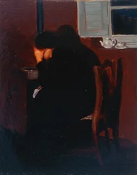 At the stove
