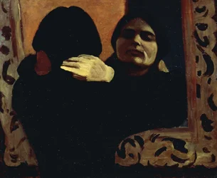Isa at the mirror (The Artist