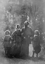Alfred, Lord Tennyson with His Wife Emily and Two Sons, Hallam and Lionel