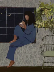 Moonlit Window Meal