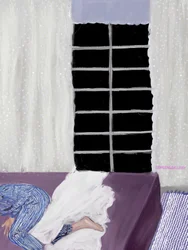 Peaceful Sleep By Window