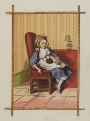 Girl sitting on a chair