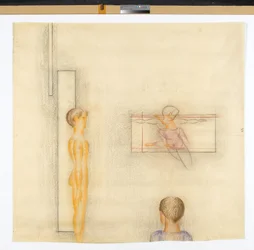 Folkwang Cycle: Group of Three with Floating Figure