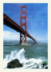Golden Gate Crashing Waves