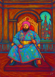 Regal King on Throne