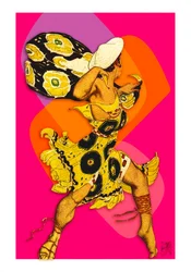 Vibrant Retro Dancer