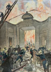 Firefighters Fighting the Blaze