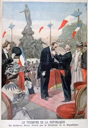 Jules Dalou Being Awarded with the Medal of the Legion of Honour by Emile Loubet, 1899