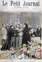 Madame Faure at the Fourcade Creche, France