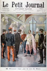 Paul Doumer, Governor General of Indochina, Received by the King of Siam in Bangkok