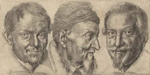 Three portraits possibly representing Camillo Graffico, Ercole Pedemonte and Antoni