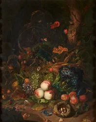 Still-Life of Fruit and Flowers