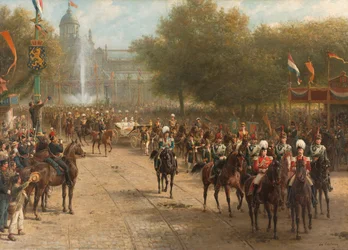 The Frederiksplein, Amsterdam, during the Entry of Queen Wilhelmina, 5 September 1898