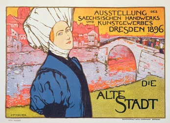 Poster for the Arts and Crafts Exhibition in Dresden, Germany