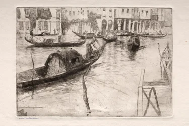 Etchings of Venice: Traghetto San Felice