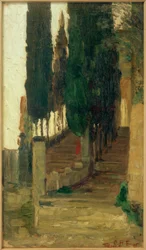 Stairs to the Monastery in Fiesole