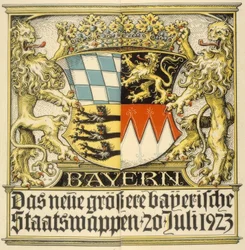 The New Larger Bavarian State Coat of Arms, July 20, 1923