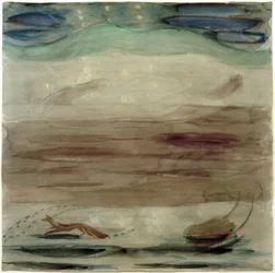 Study for Star Landscape with Mountain Peak