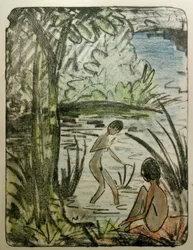Seated and Bathing with Tree