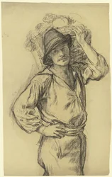 Returning Farm Worker with a Fruit Basket