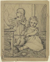 Two children playing music